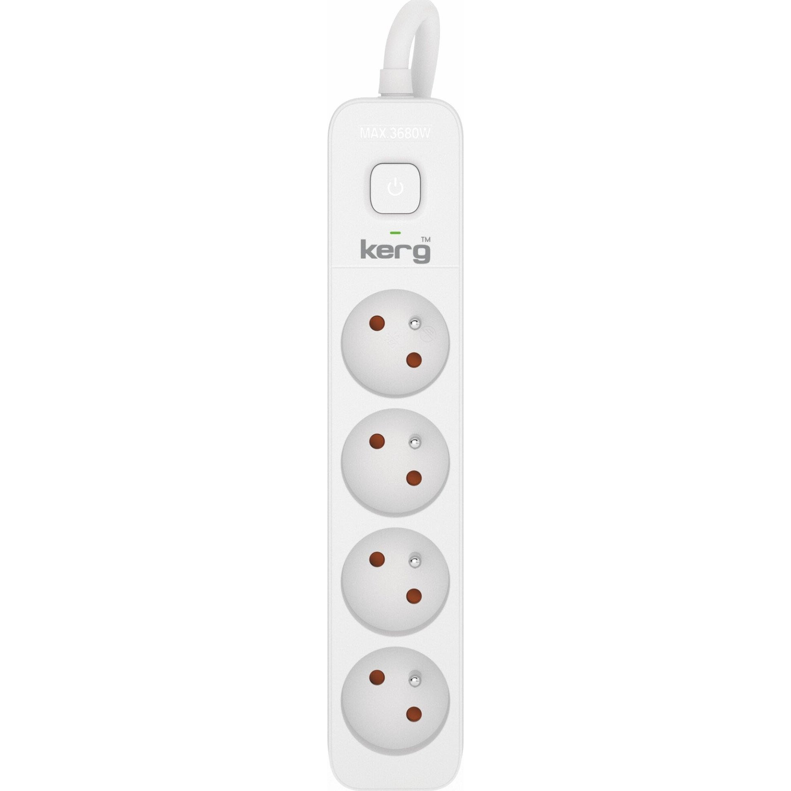 Kerg M02395 Elosztó 4 aljzatos 16A 1,5m - Fehér (M02395)