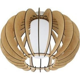 EGLO , 95597 , STELLATO 1 , mennyezeti lámpa , E27 , 1X60W , IP20 , juhar, fehér (95597)