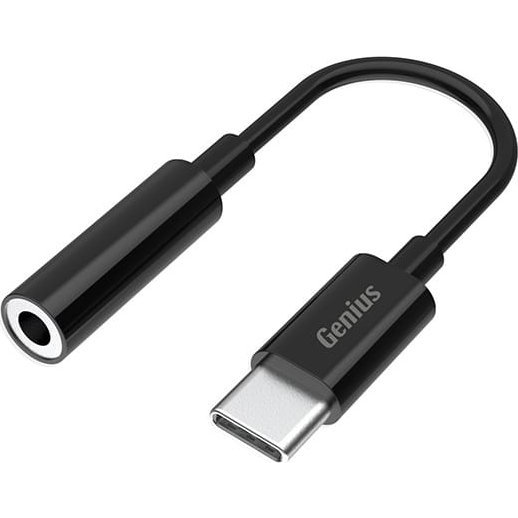 Genius ACC-C100 3,5mm audio jack to USB-C Black (32590012400)