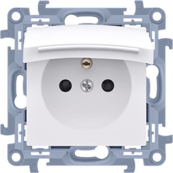  Kontakt-Simon Simon 10 Gniazdo pojedyncze z uszczelką białe szybkozłącza 16A 250V IP44 CGZ1BC.01/11
