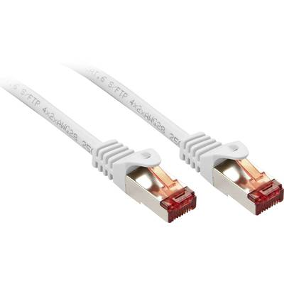 Lindy Cat.6 S/FTP 1m netwerkkabel Wit Cat6 S/FTP (S-STP)