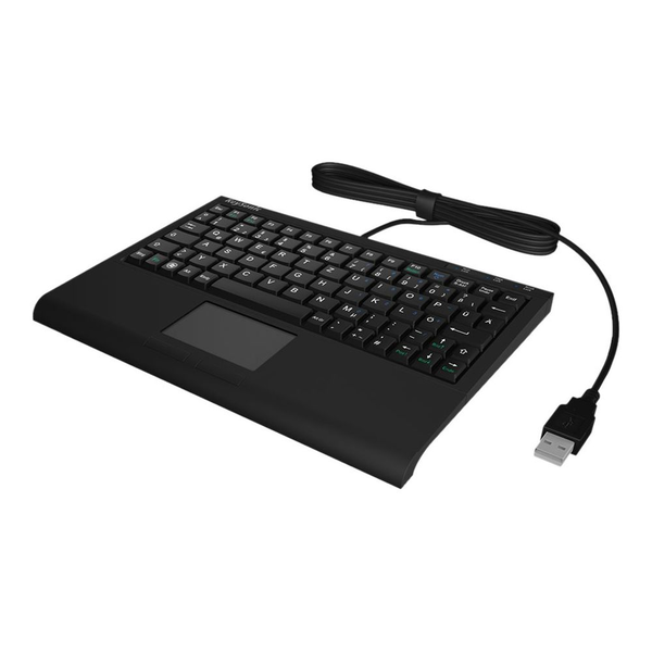 KeySonic ACK-3410 tastatur Kontor USB QWERTZ Tysk Sort
