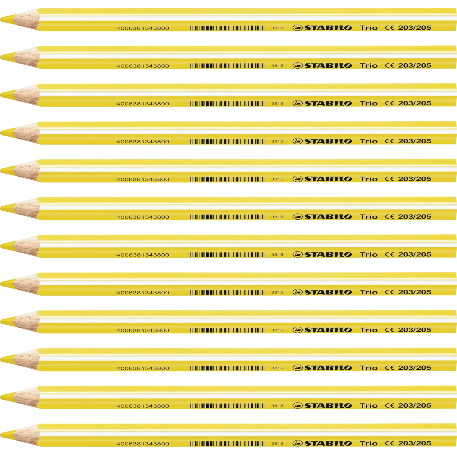STABILO Trio vastag - 12 db-os kiszerelés - sárga (4006381343817)