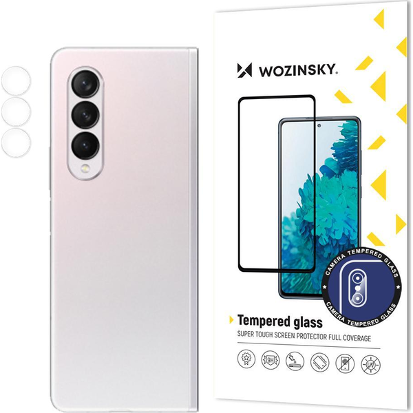 Протектор за камера Wozinsky, За Samsung Galaxy Z Fold 3, 9H, Закалено стъкло, Безцветен