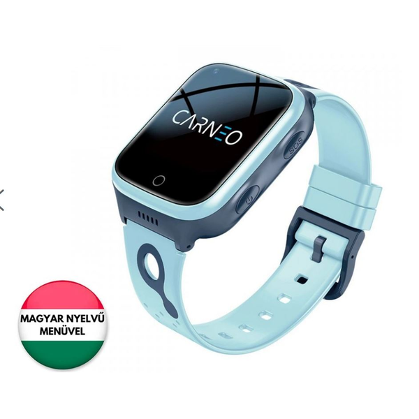 Смарт часовник за деца CARNEO GuardKid+ 4G Platinum, син