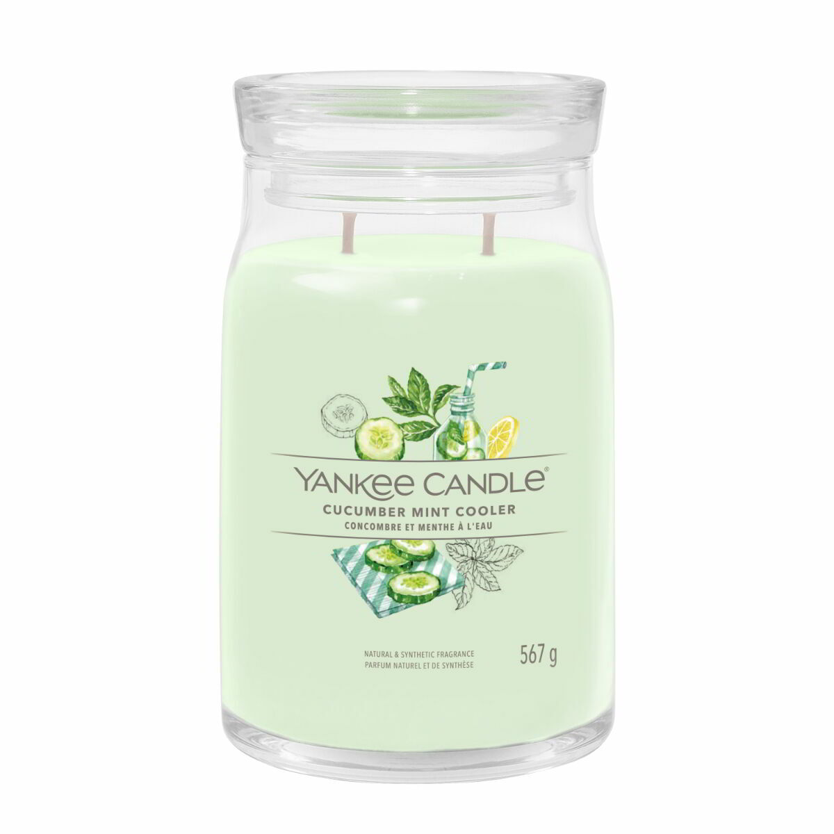 Yankee Candle Signature Cucumber Mint Cooler Illatgyertya 567g (1728894E)