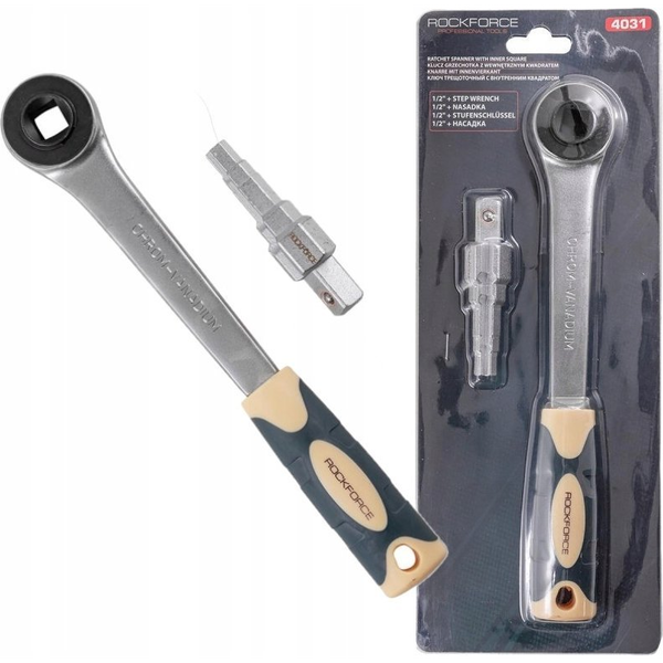 Rockforce Klucz grzechotka 1/2" z wewnętrznym kwadratem