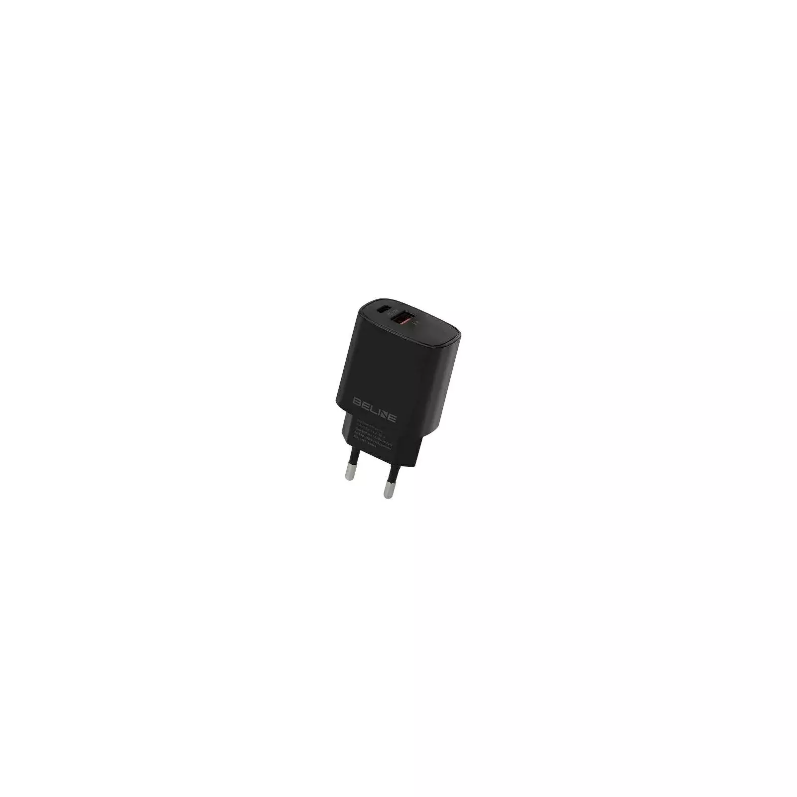 Beline BLN2CB20 USB-C / USB-A Hálózati töltő - Fekete (20W) (BELI02159)