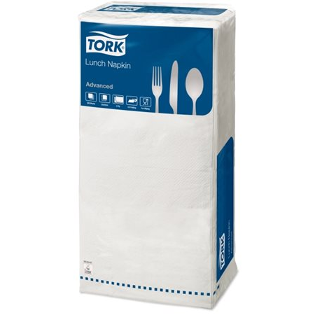 Tork Advanced 1/4 hajtogatott szalvéta 2 rétegű - 33x33 cm / fehér (200 db / csomag) (477149)