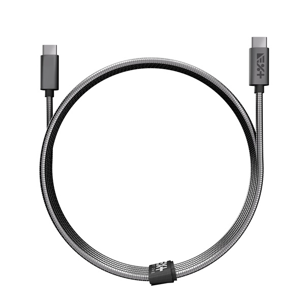NextOne USBCX2-MET-SG 1,2m Type-C metál asztroszürke adat- és töltőkábel (USBCX2-MET-SG)