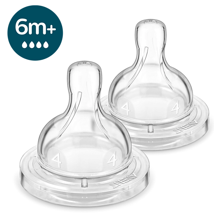 Philips AVENT SCY764/02 cumlík na fľaše Silikón Kolo Rýchly prietok (SCY764/02)