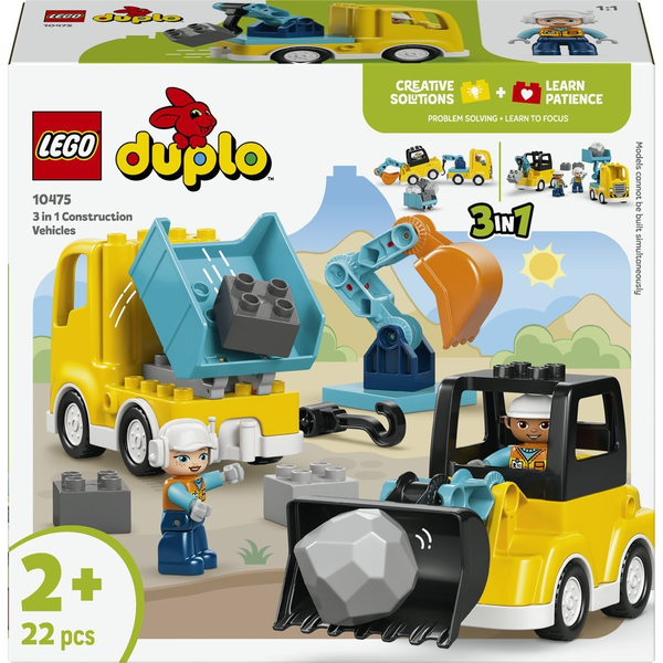 LEGO DUPLO 3-IN-1 CONSTRUCTION VEHICLES 10475