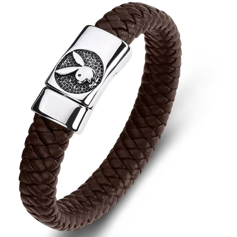 Predator Q1 Force of Steel Férfi karkötő, barna (8596544008388)