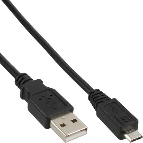 InLine 31715 USB-kabel 1,5 m Sort