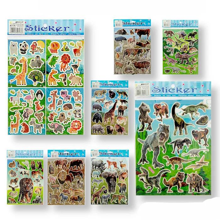 Dínó mintás Matrica szett - Többféle (EAA1022)