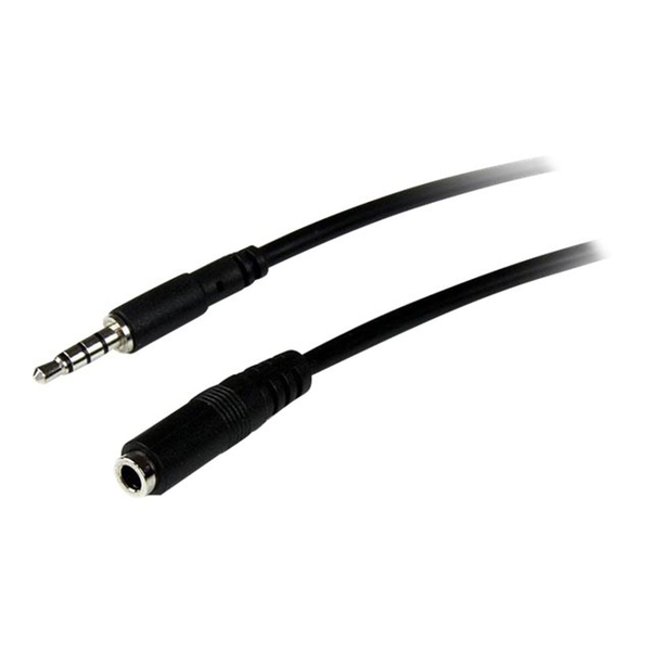 StarTech.com 2m 3.5mm/3.5mm audio kabel Černá