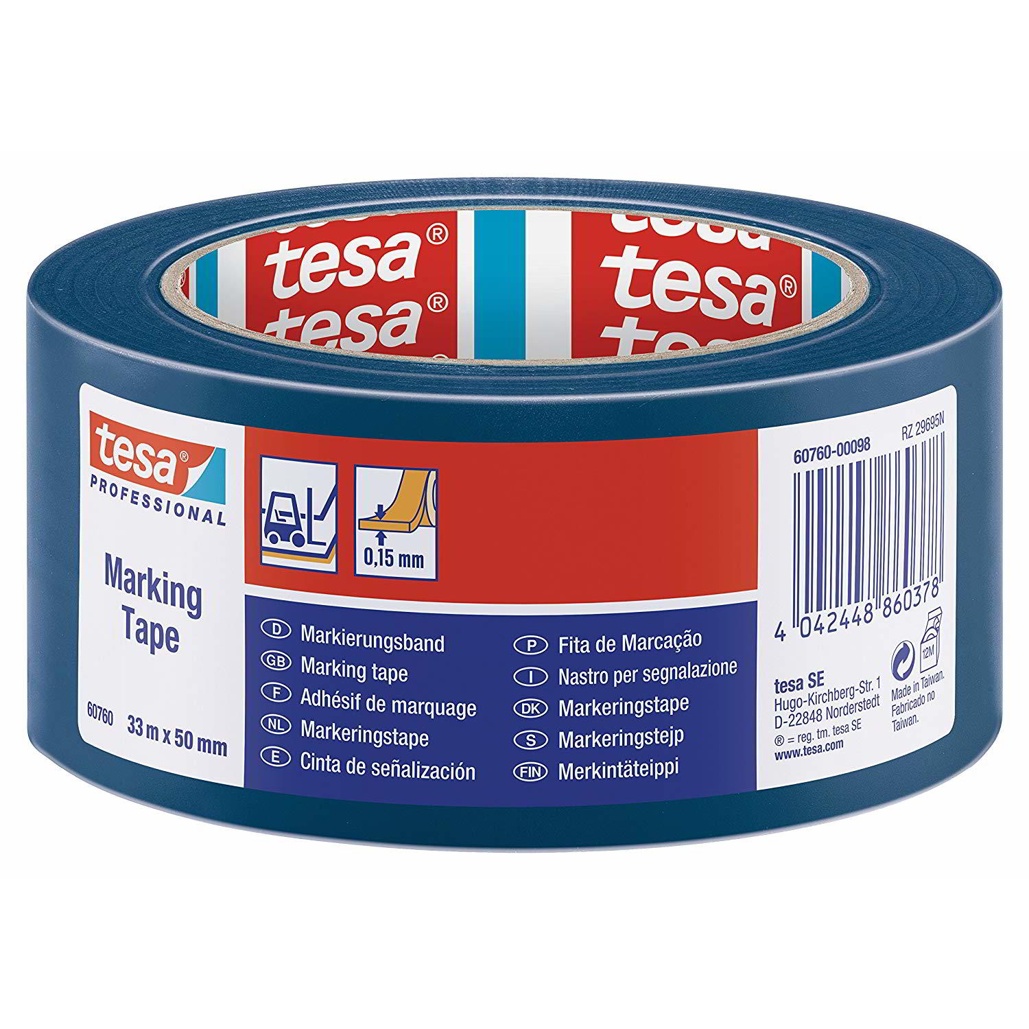 Tesa Professional 50mm x 33m Jelölőszalag - Kék (60760-00098-15)