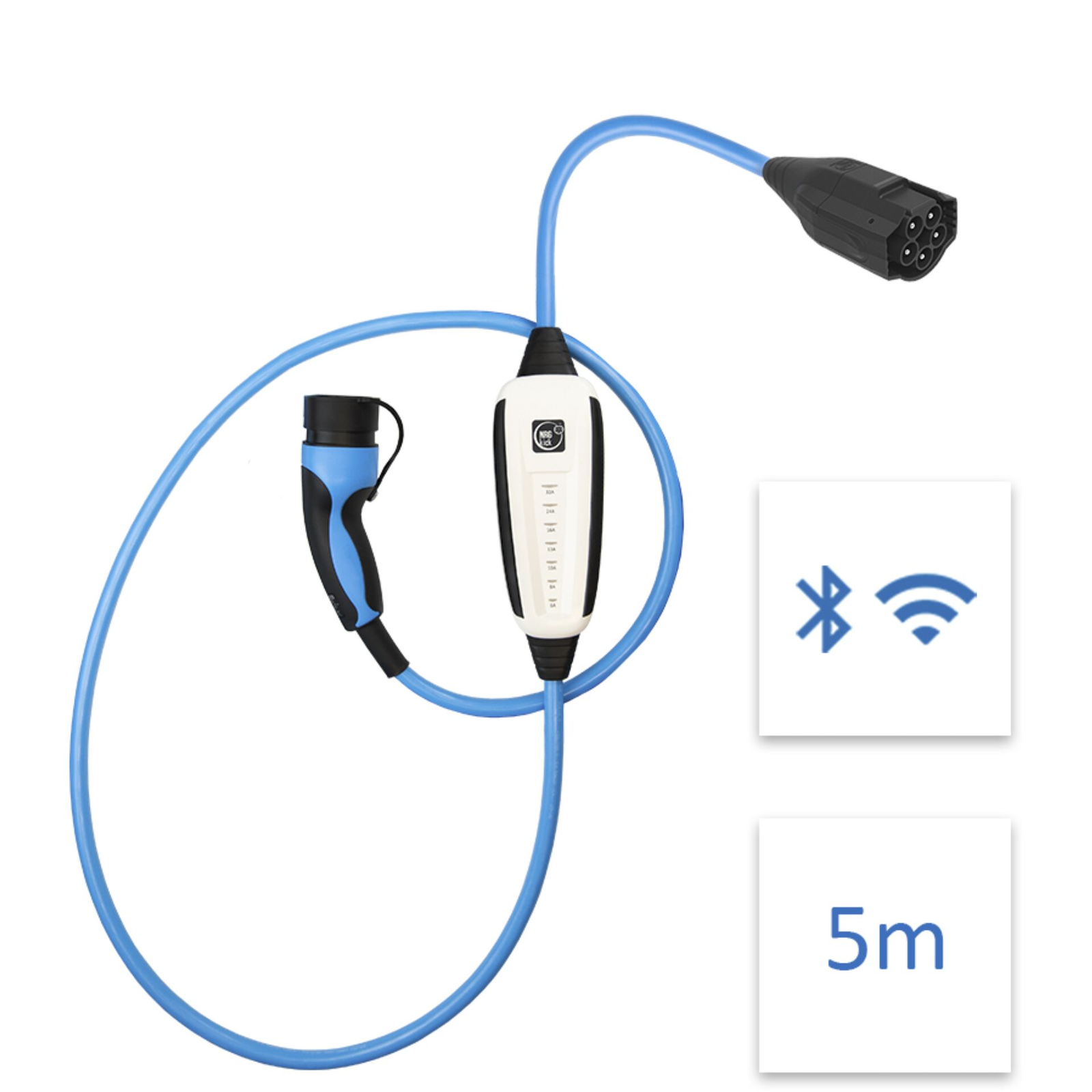 NRGkick 12501000 Type-2 Elektromos autó töltőkábel 5m (22 kW - 32A) (12501000)