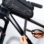Univerzális kerékpárra szerelhető, por- és cseppálló telefontartó táska -       Tech-Protect XT5 Bike Mount - fekete