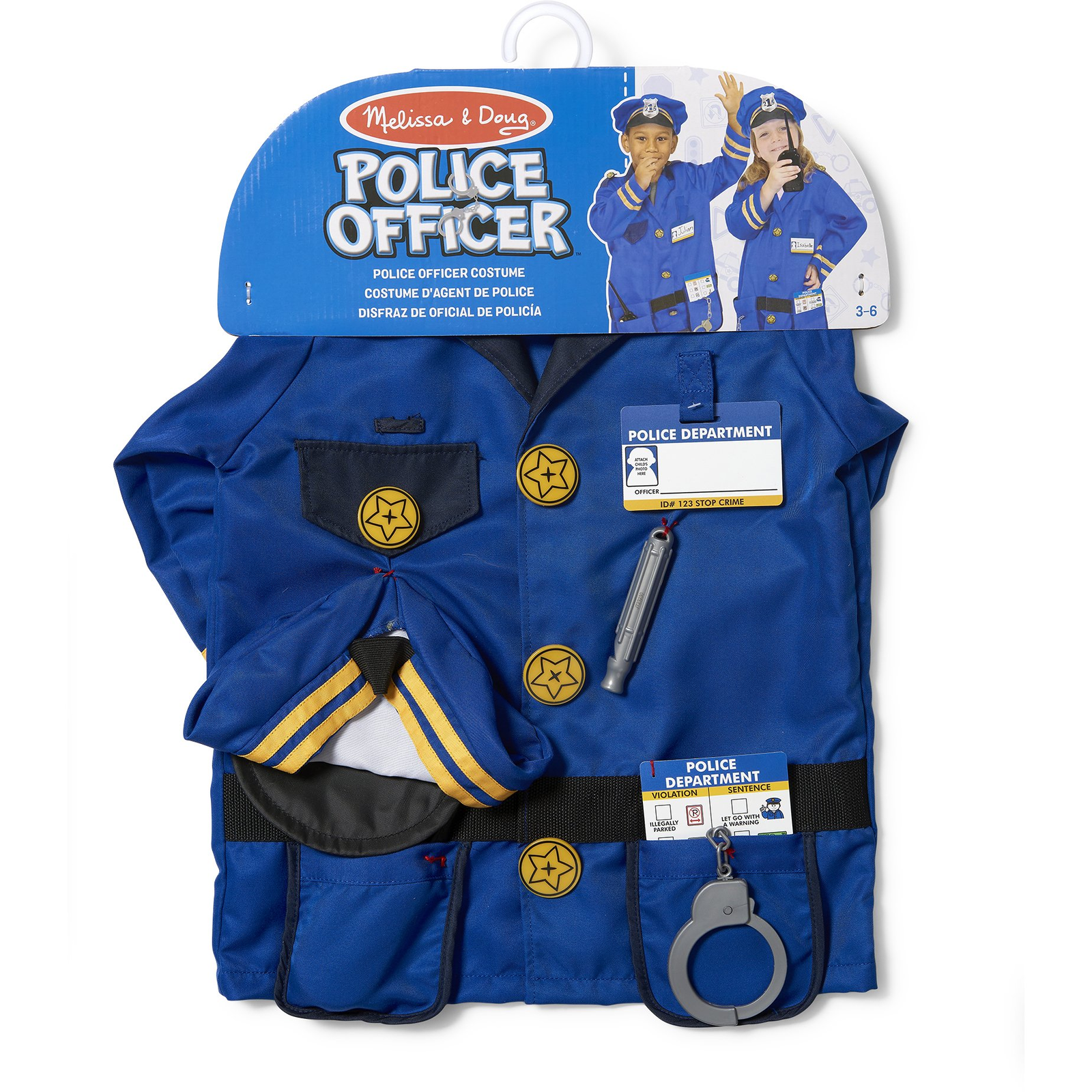 Melissa & Doug MPP RLP PoliceOfficerCstmRlplySet GML Costum fantezie Copil Unisex Costumație