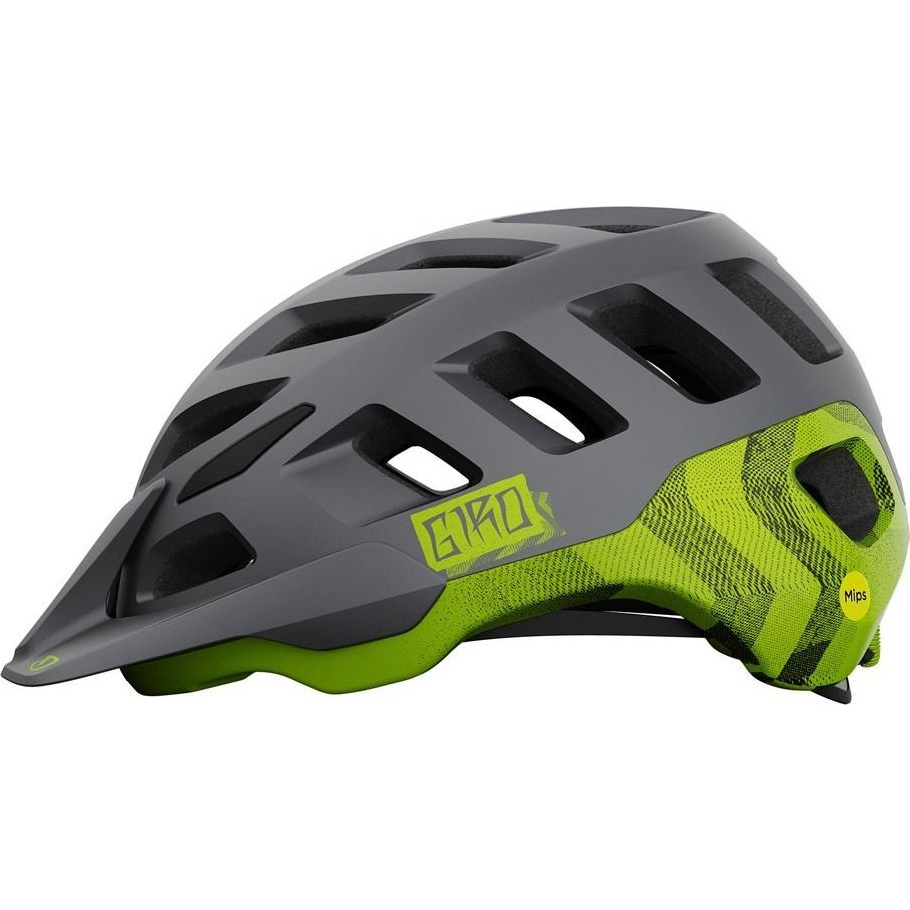 GIRO Radix Mat Metalic Black/Lime M (768686474057)
