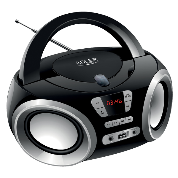 Radiopřijímače, Boombox CD-MP3, USB FM Adler AD 1181