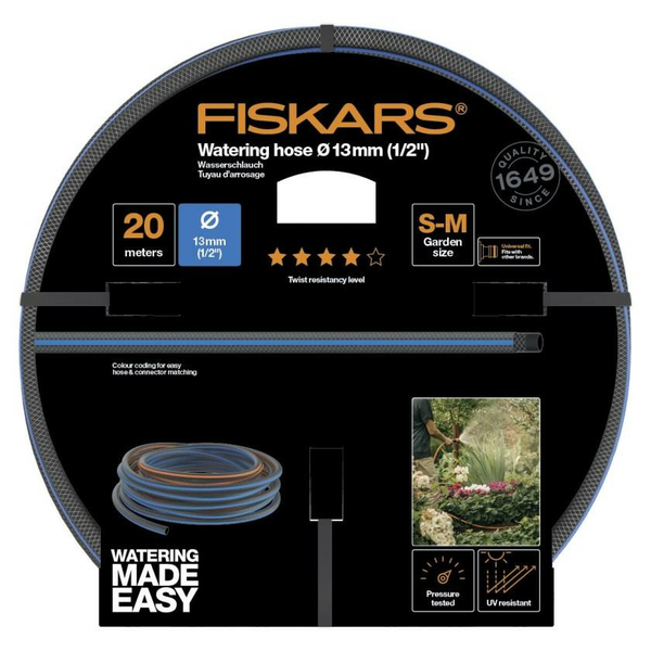 FISKARS Zahradní hadice 1/2 20 m odolná proti kroucení