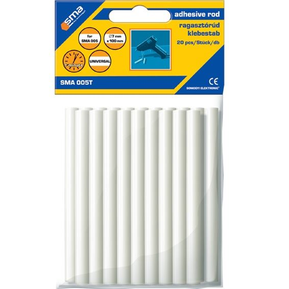 Somogyi SMA 005T ragasztórúd, 7x100mm, 20 db/csomag (SMA 005T)