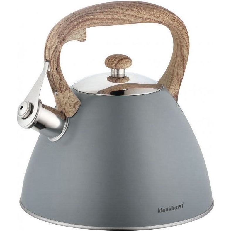 Klausberg Teáskanna, Sípszóval - 3L - Szürke KB-7297 (KB-7297)