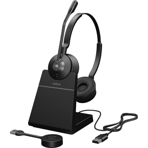 Jabra 9559-455-111 слушалка Слушалки Безжичен Лента за глава Офис/Център за обаждания Черен, Титан