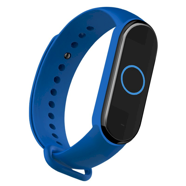 Fusion Wave Xiaomi Mi Band 5 / Mi Band 6 Szilikon szíj - Sötétkék