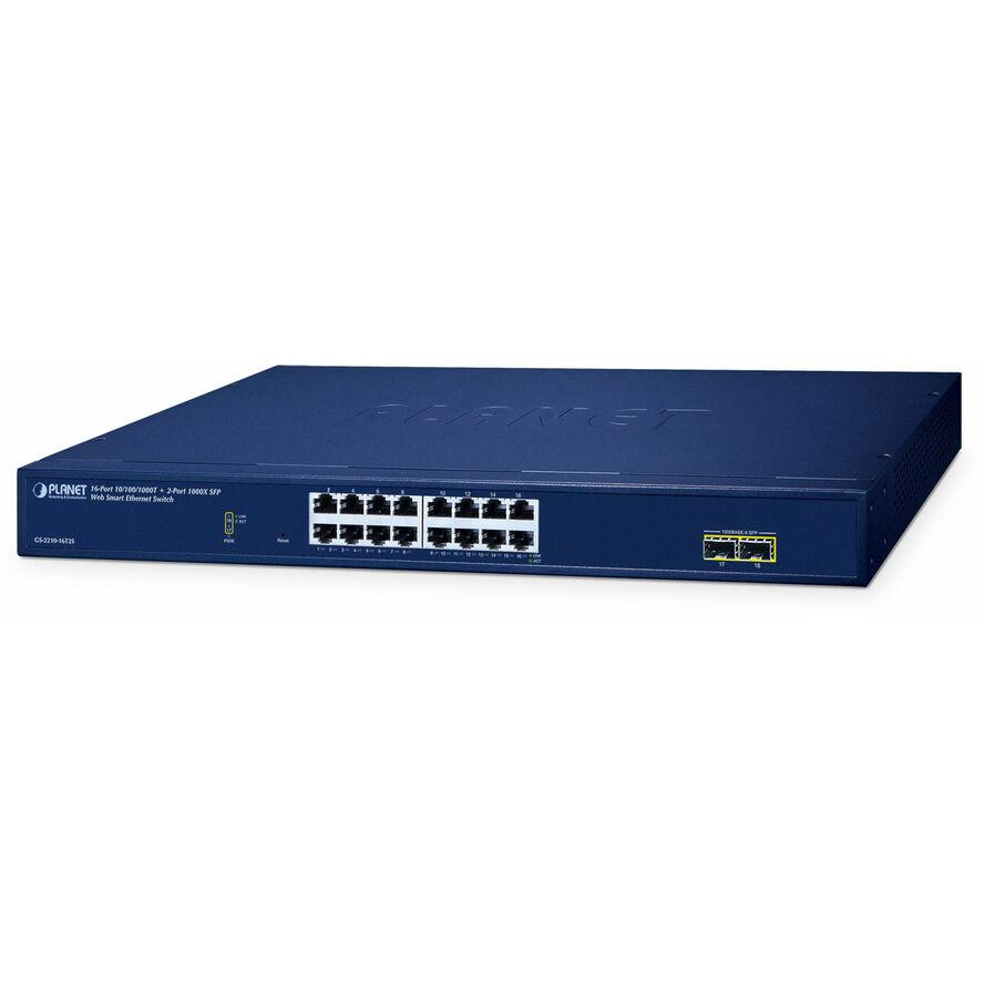 Planet GS-2210-16T2S Switch Smart 16xGE 2xSFP (GS-2210-16T2S)