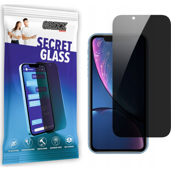  GrizzGlass Szkło prywatyzujące GrizzGlass SecretGlass Apple iPhone XR