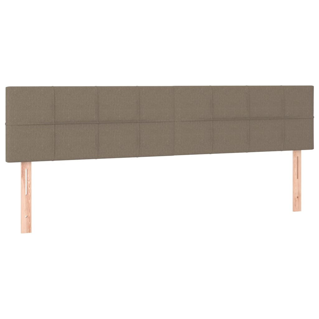2 db tópszínű szövet fejtámla 100x5x78/88 cm (346092)