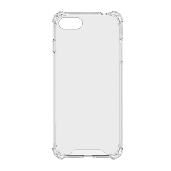 Szilikon telefonvédő (közepesen ütésálló, műanyag hátlap, légpárnás sarok) ÁTLÁTSZÓ [Apple iPhone SE 3 (2022)] (5996591009186)