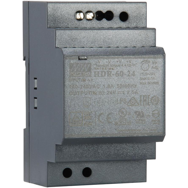 LevelOne POW-2421 enhed til strømforsyning 60 W Sort