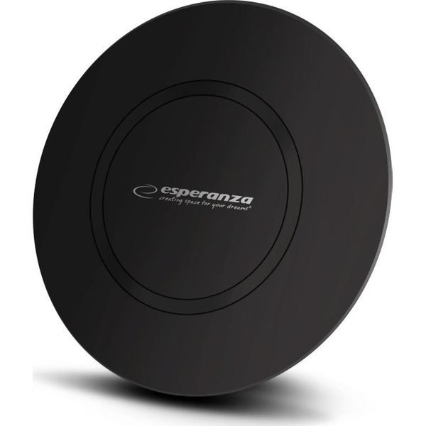 Безжично зарядно устройство, Esperanza, универсално, мрежово, черно