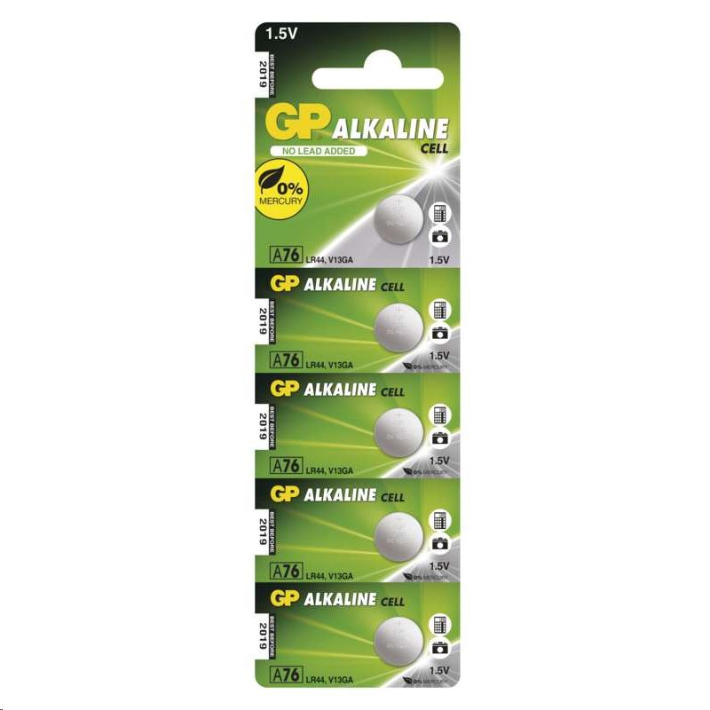 GP 1.5V Alkáli elem LR44 (5db/blister) (B1376) (B1376)