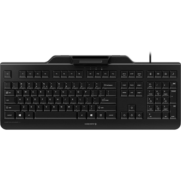 CHERRY JK-A0400EU-2 tastatur Kontor USB QWERTZ US engelsk Sort
