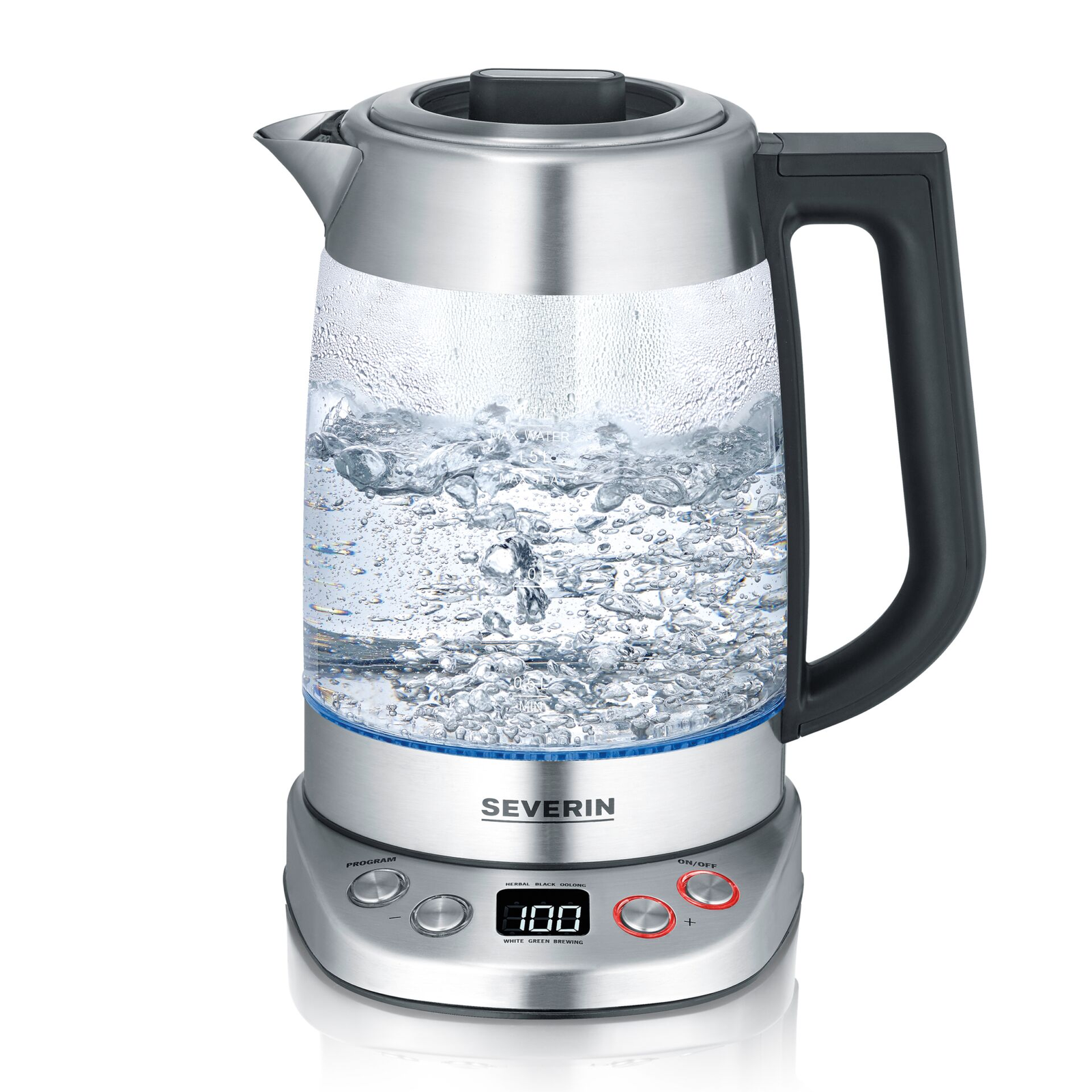 Severin WK 3480 Vízforraló 1,7L 3000 Watt - Ezüst/Fekete (WK3480)