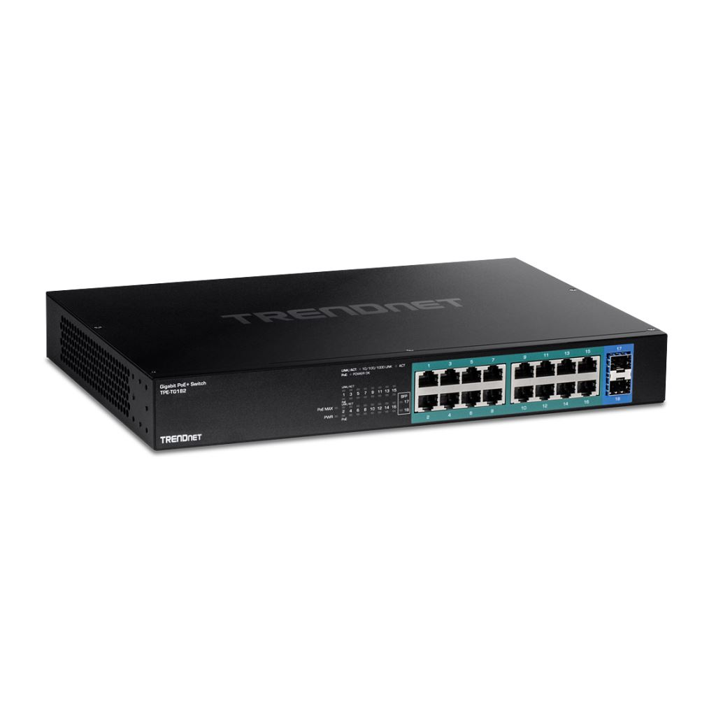 TRENDnet TPE-TG182 18 port Gigabit PoE+ Switch (TPE-TG182)