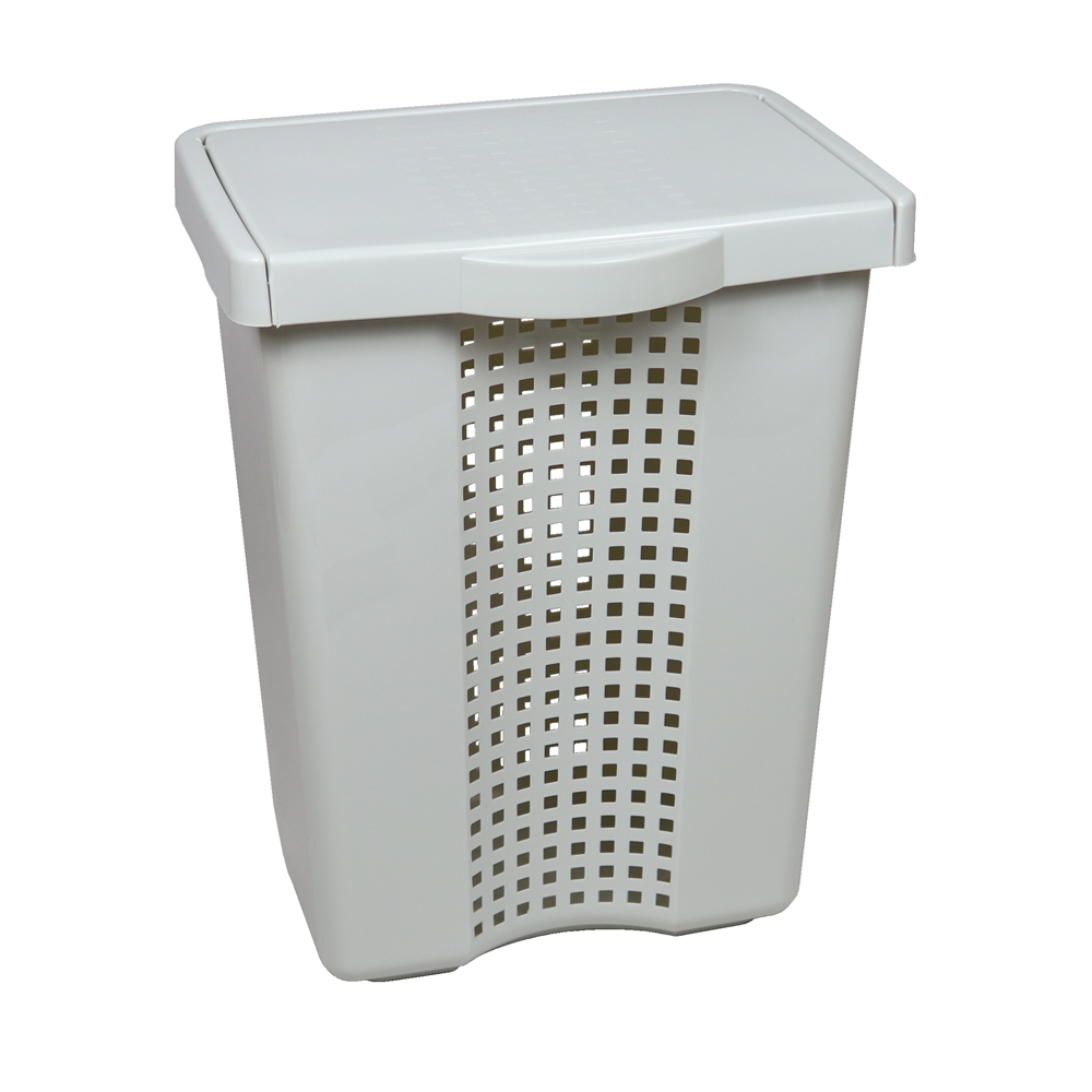 Flair Linette Műanyag szennyestartó 60L - Világosszürke (80100)