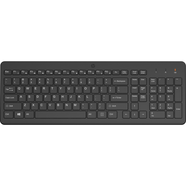 HP 220 Wireless Keyboard tastatur Hjem RF trådløst Sort