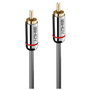 Lindy 35343 audio kábel 10 m RCA Antracit