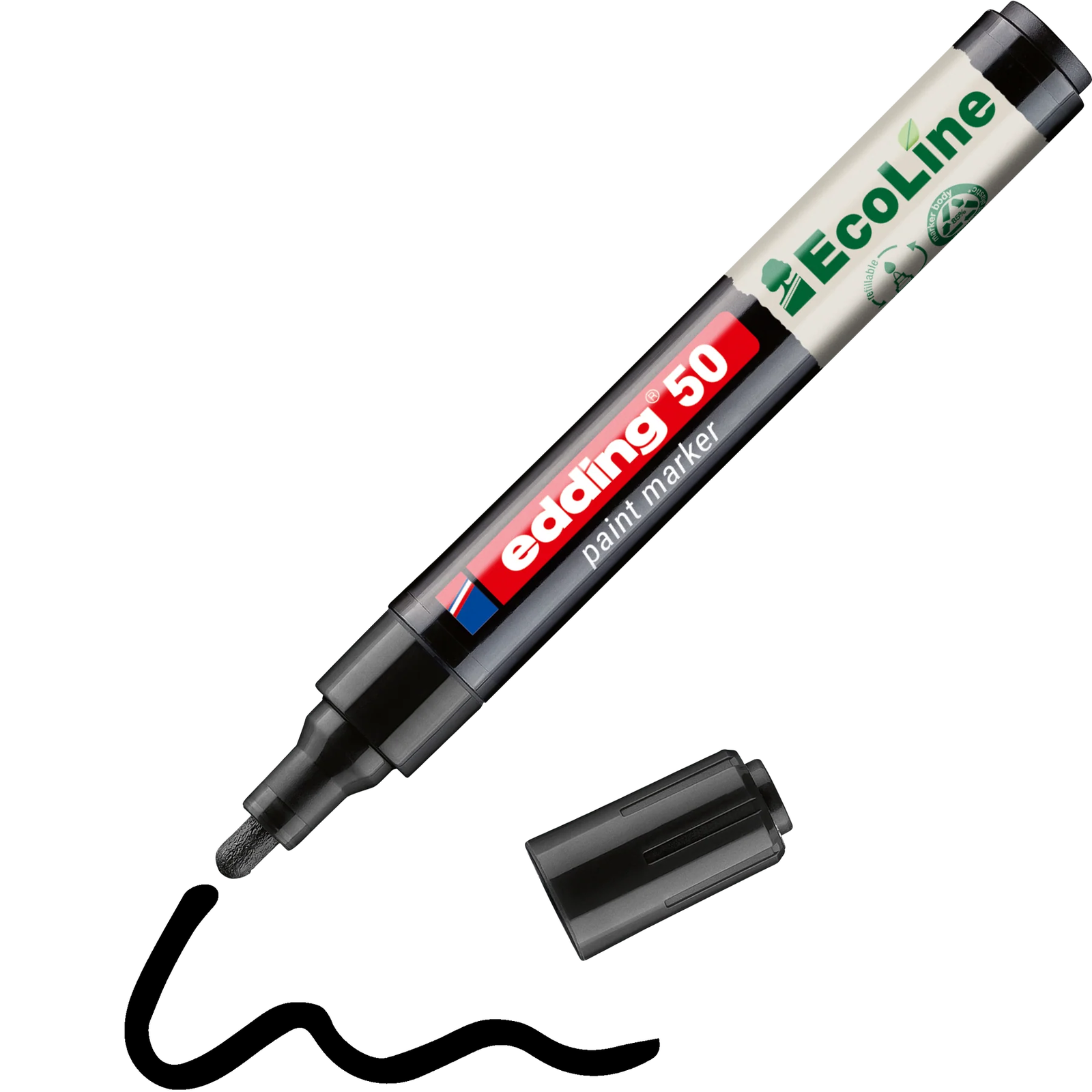 Edding 50 EcoLine 2-3mm Lakkmarker - Fekete (4-50-001)