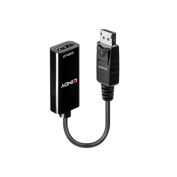 Lindy 41718 προσαρμογέας καλωδίου βίντεο 0,15 m DisplayPort HDMI Μαύρος (Μαύρο)