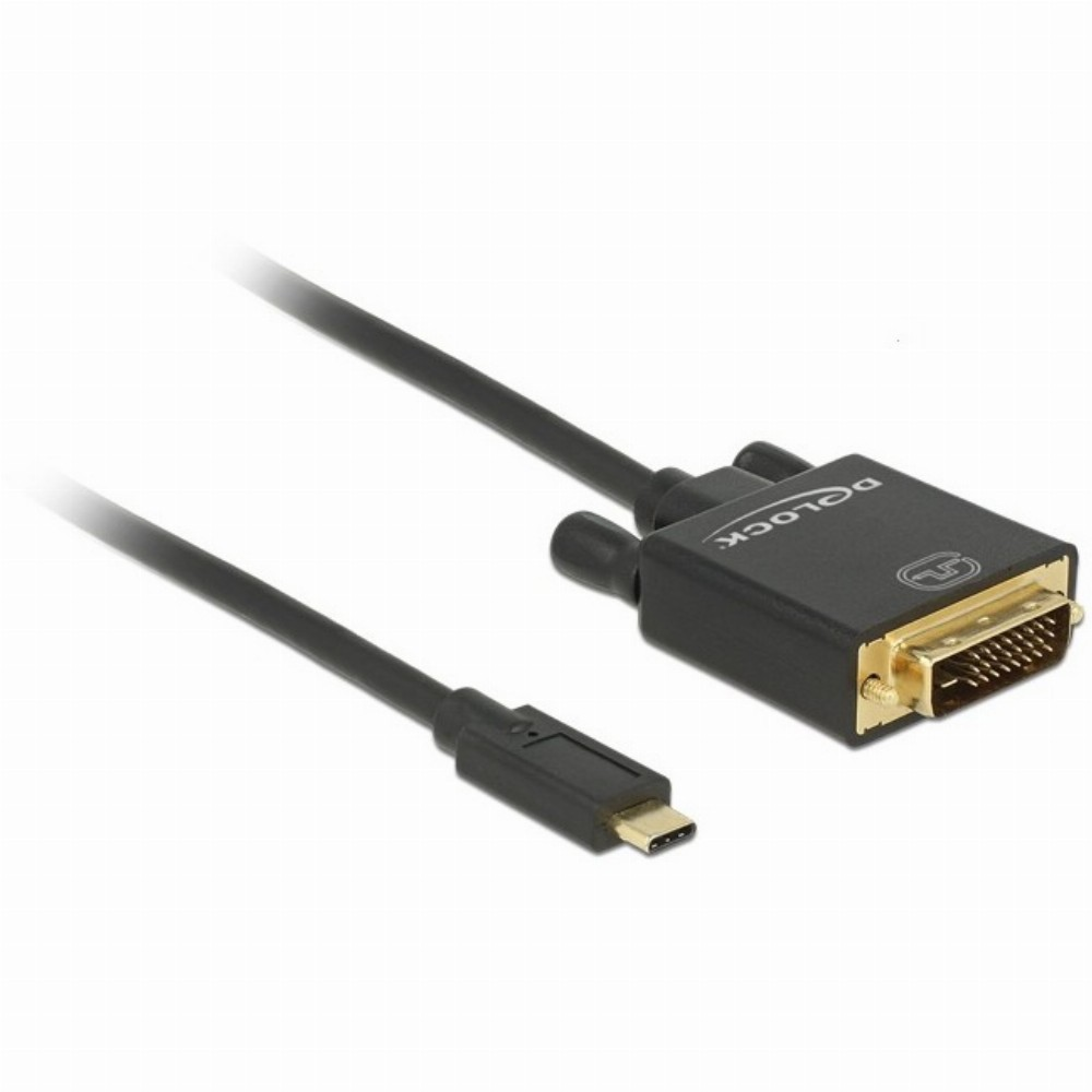 KAB USB-C > DVI 24+1 (ST-ST) 1m 4K 30Hz DeLOCK Black (85320)