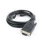 Cablu video Gembird HDMI (T) la VGA (T) + jack 3.5mm (T), 1.8m, rezolutie maxima Full HD la 60Hz, negru, A-HDMI-VGA-03-6