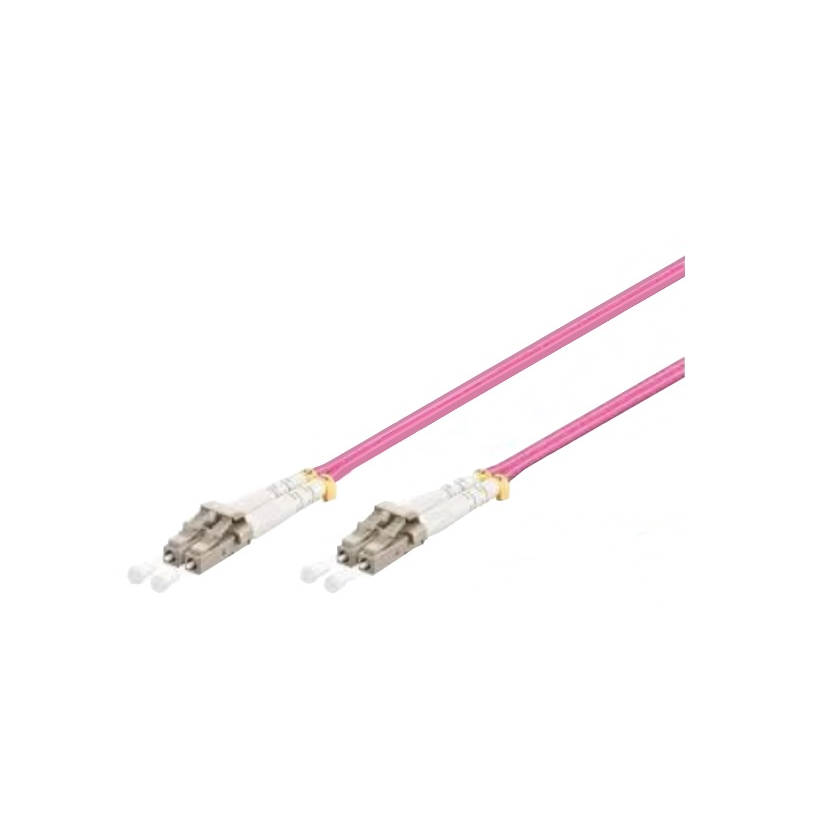 LINKEASY Duplex patch kábel 4 x LC/UPC csatlakozóval, 3mm duplex core 50/125 OM4 LSZH, 1 m (FPC-LCU-LCU-OM4-1M-D)