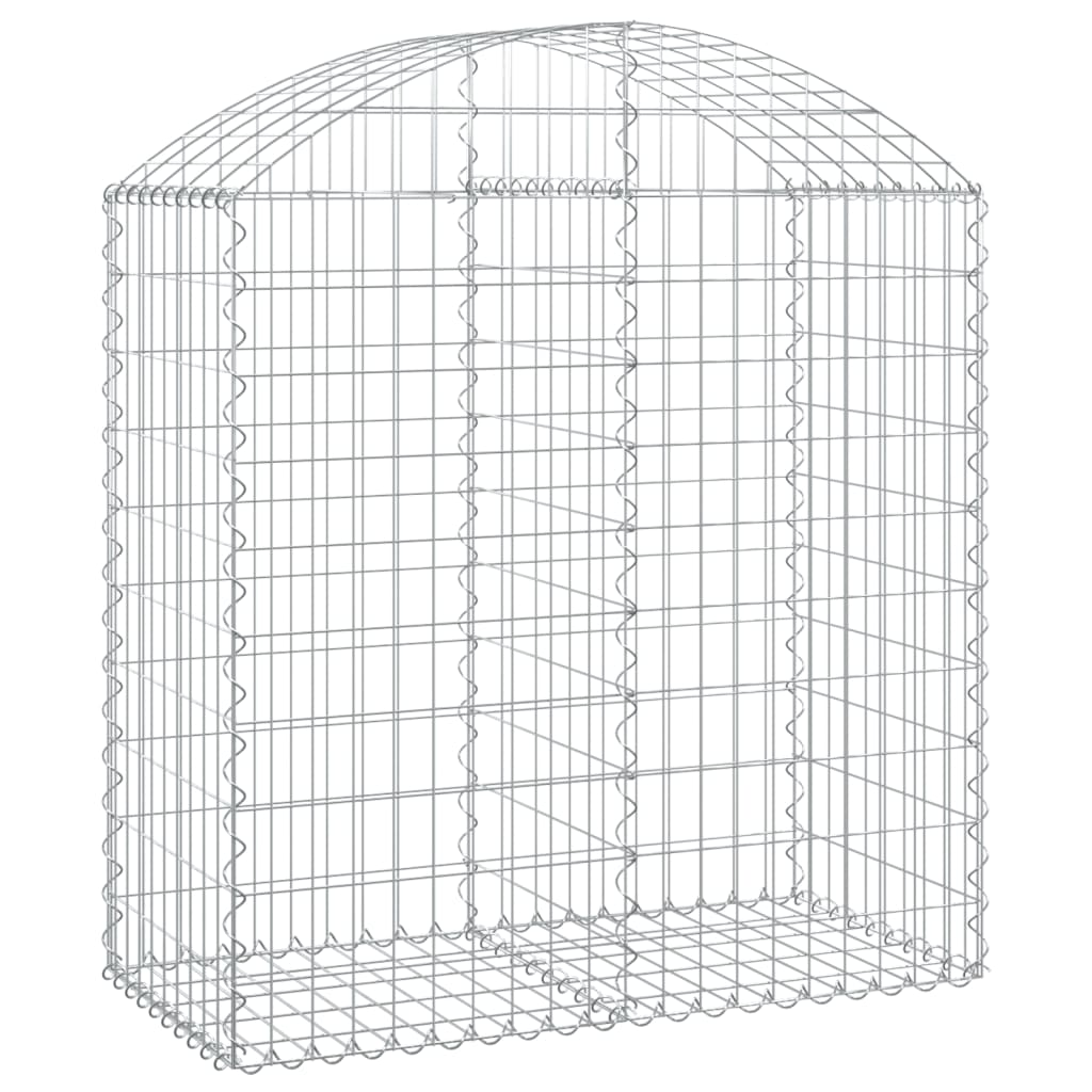 íves horganyzott vas gabion kosár 100x50x100/120 cm (153435)